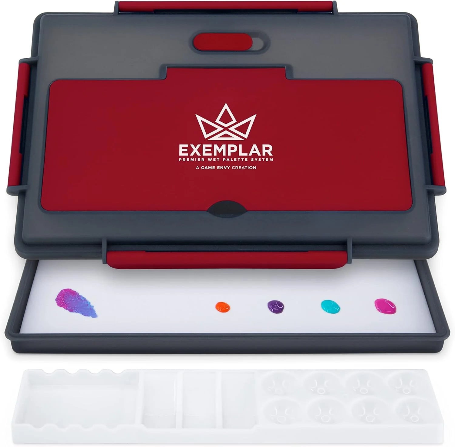 Game Envy "Exemplar MEGA" Wet Palette, Red