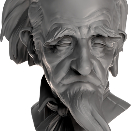 Old Man Academic Bust