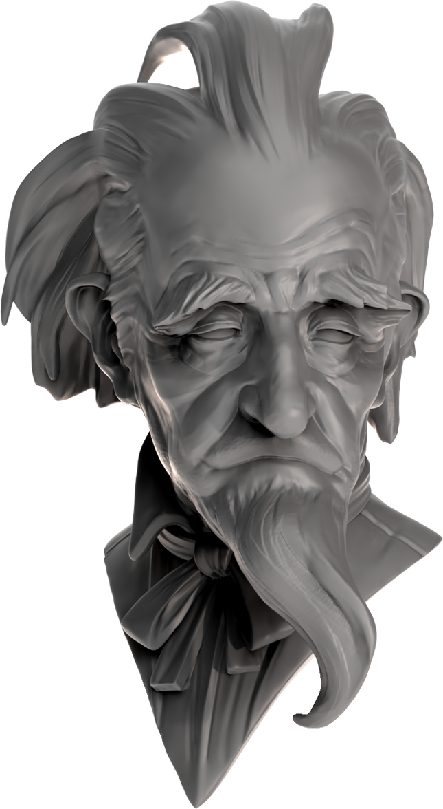 Old Man Academic Bust