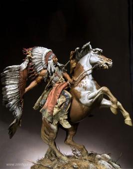 Lakota Chief Warrior 1800, Resin Version