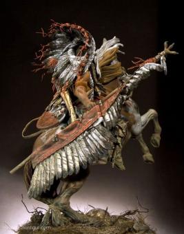 Lakota Chief Warrior 1800, Resin Version