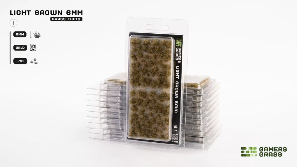Gamers Grass Light Brown 6mm Tuft - Wild
