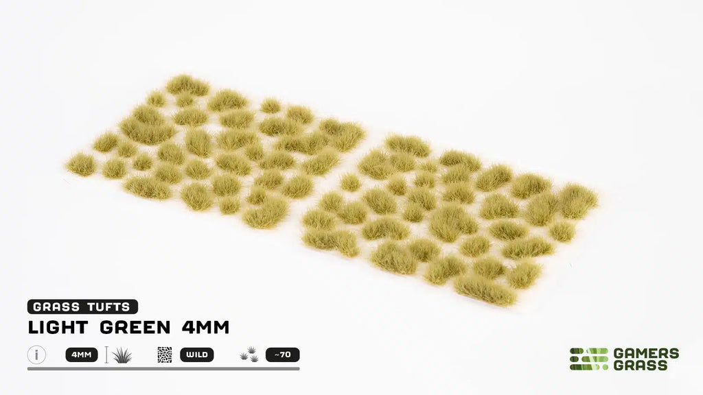 Gamers Grass Light Green 4mm Tuft - Wild