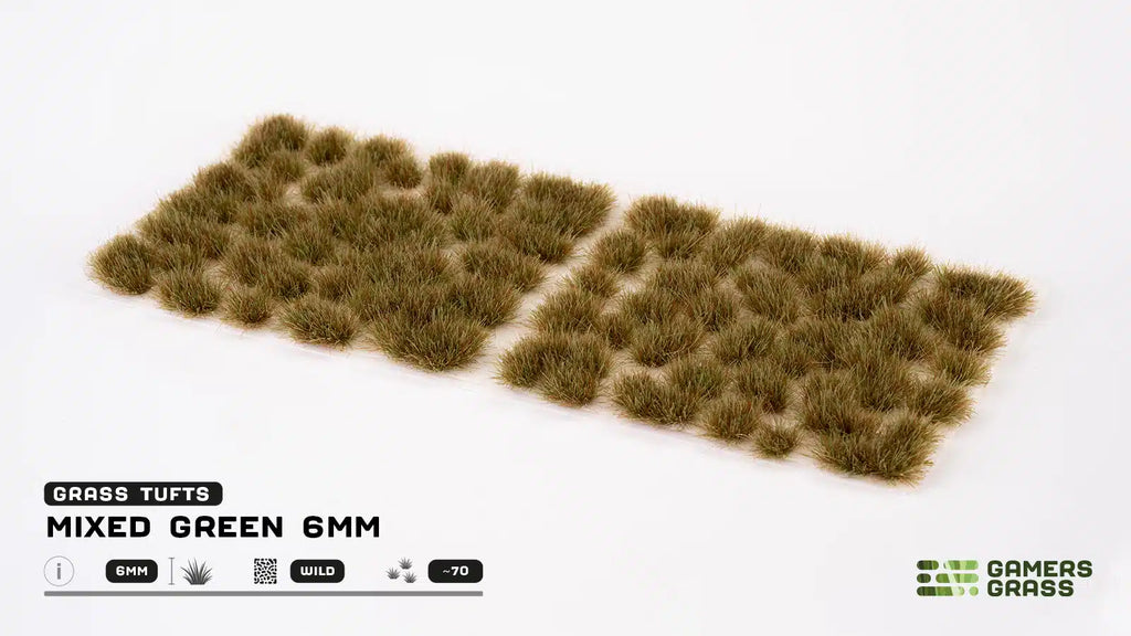 Gamers Grass Mixed Green 6mm Tuft - Small