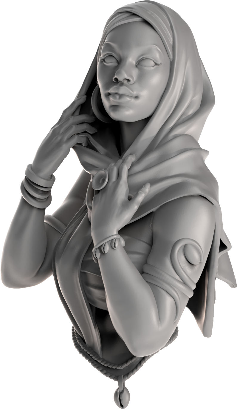 Muse in Scarf Full Bust