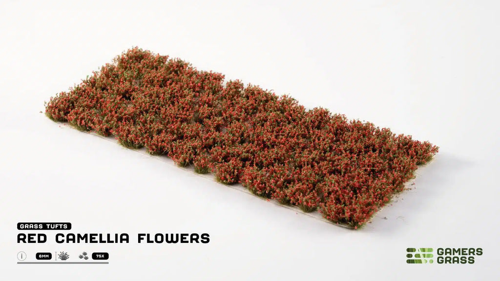 Gamers Grass Red Camellia Flowers