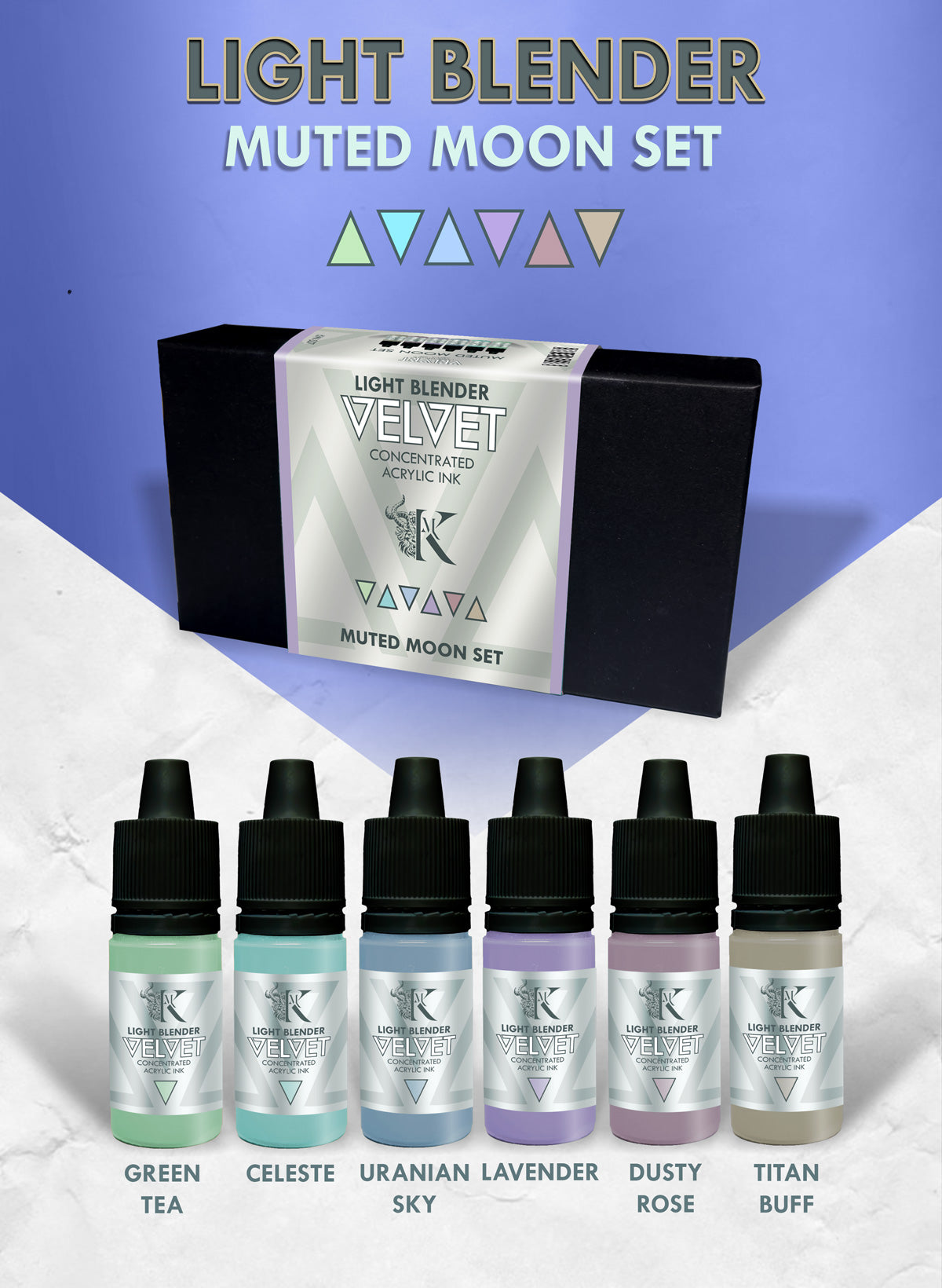 Velvet Inks: Muted Moon