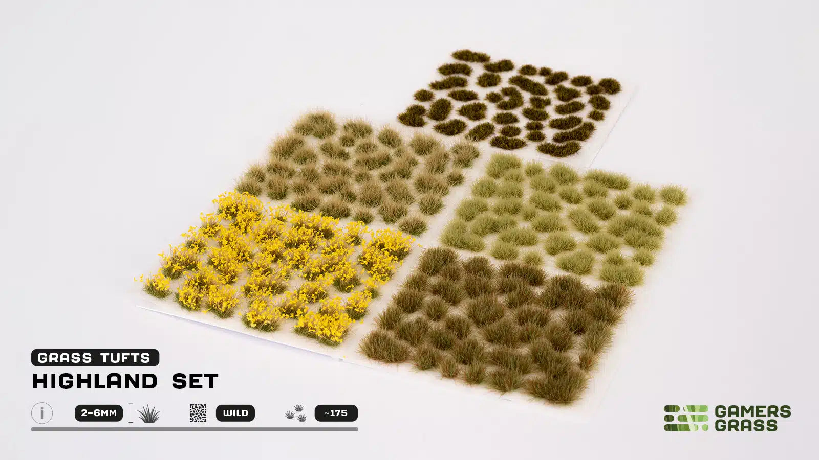 Gamers Grass Highland Tuft Set - Wild