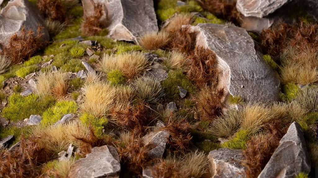 Gamers Grass Spikey Brown XL 12mm Tuft - Wild