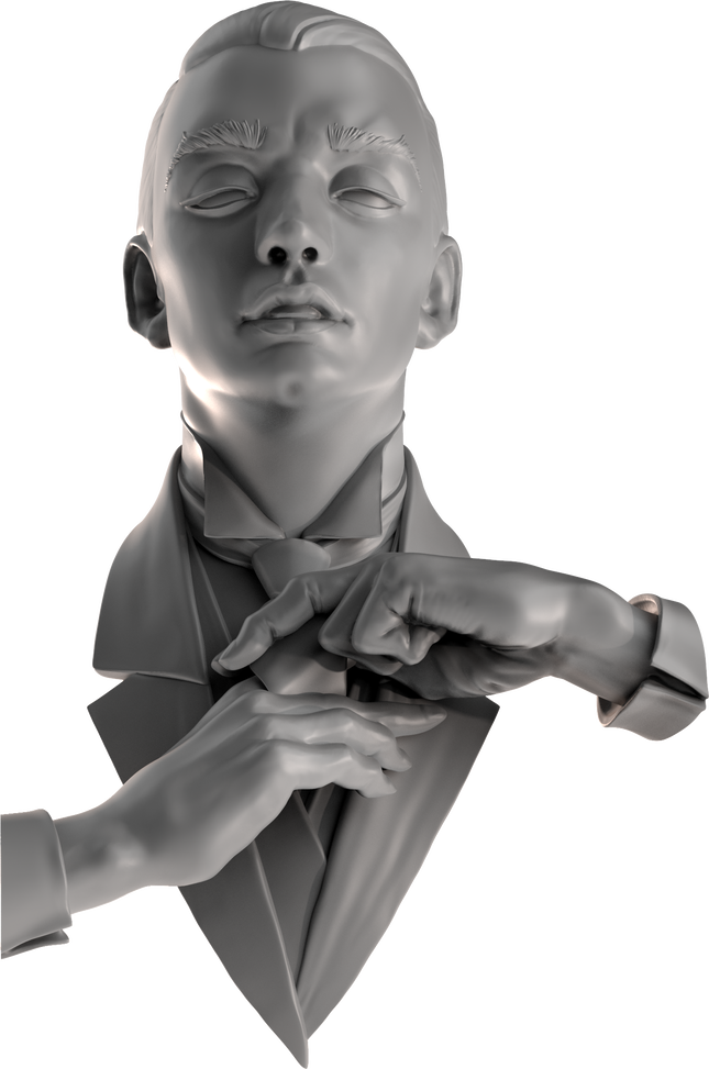 Tie a Tie Academic Bust