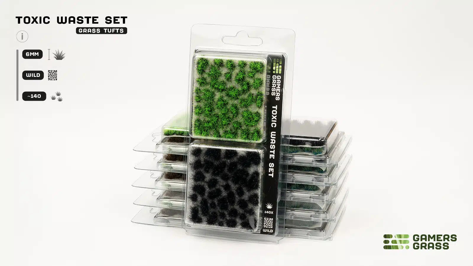 Gamers Grass Toxic Waste Tuft Set - Wild