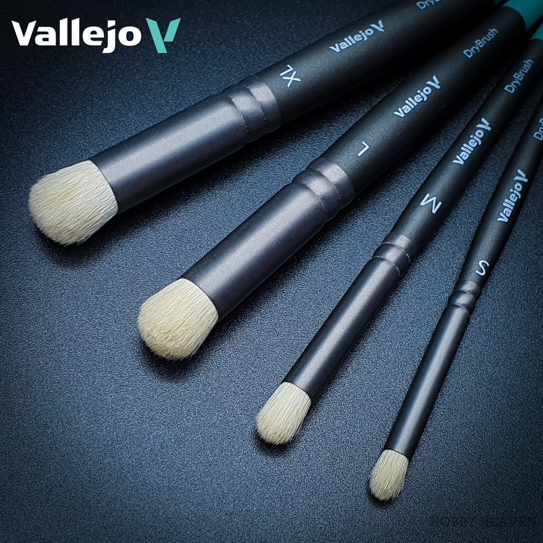 Hobby Brushes: Dry Brush Set - Natural Hair (S, M & L)
