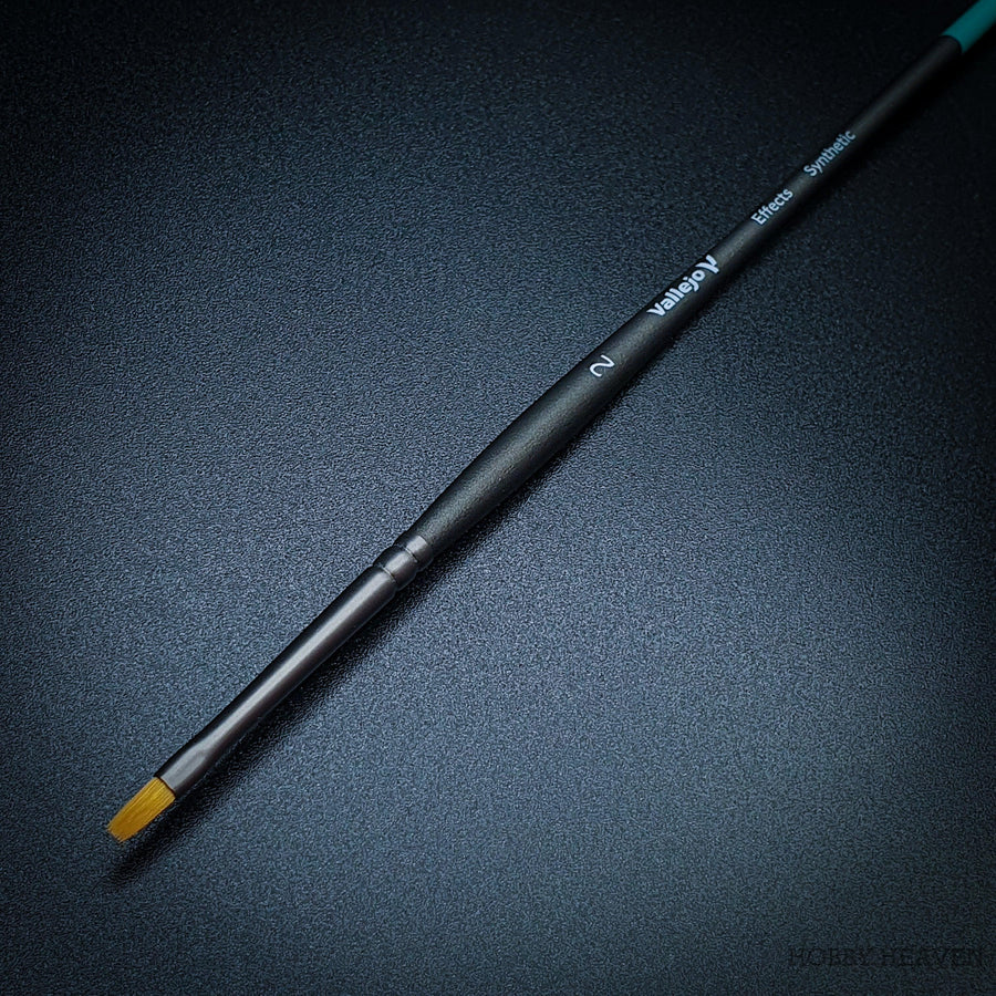 Hobby Brush: Effects Flat Rectangular Synthetic