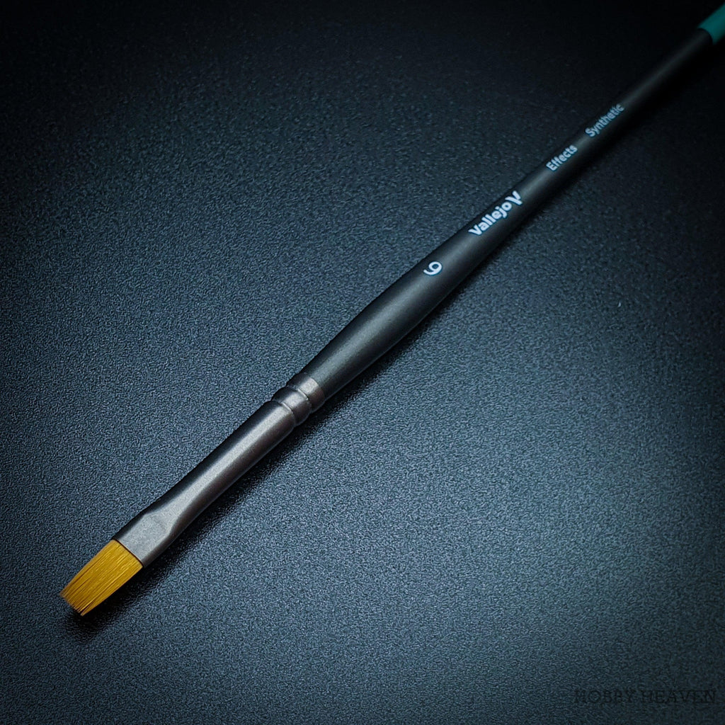 Hobby Brush: Effects Flat Rectangular Synthetic