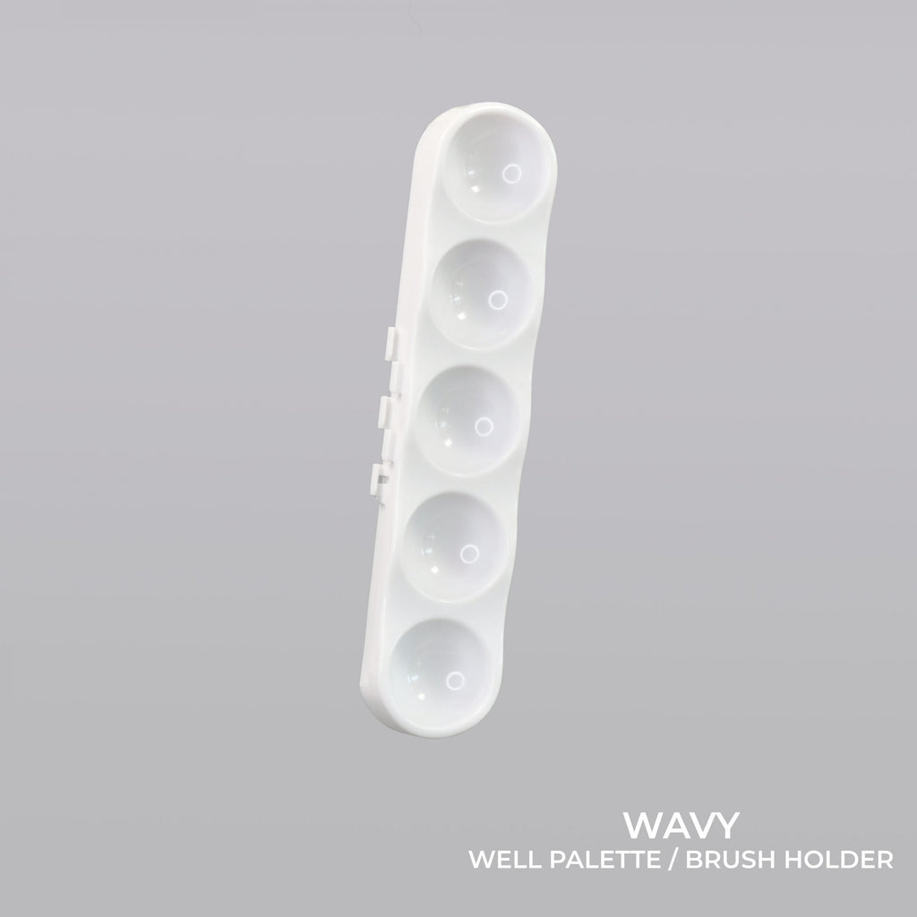 Wavy 2 Add-On Well Palette for V2 Wet Palettes